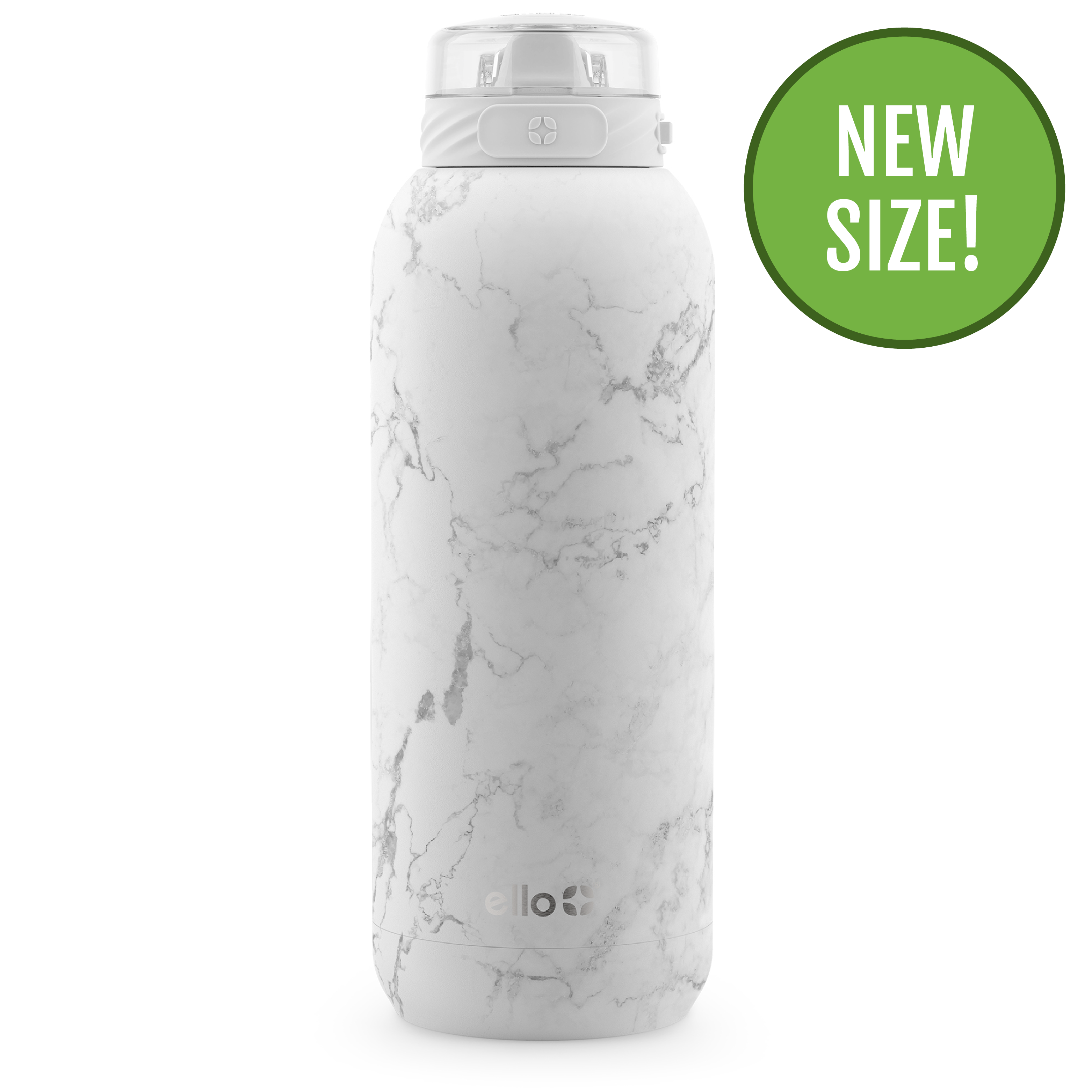 Ello Cooper Stainless Steel Water Bottle with Straw and Carry Handle,  Double Walled and Vacuum Insulated Metal, Leak Proof Locking Lid with Soft