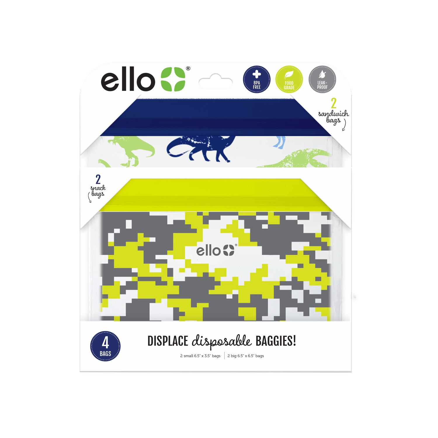 Reusable Gallon Storage Bags, Set of 2 – Ello