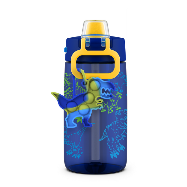 Ello Colby Pop! 14oz Tritan Kids Water Bottle with Fidget Toy, 3-Pack (Sky High)