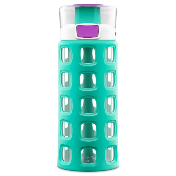 Ello 2pk Dash Plastic Kids' 16oz Water Bottles Pink/Purple