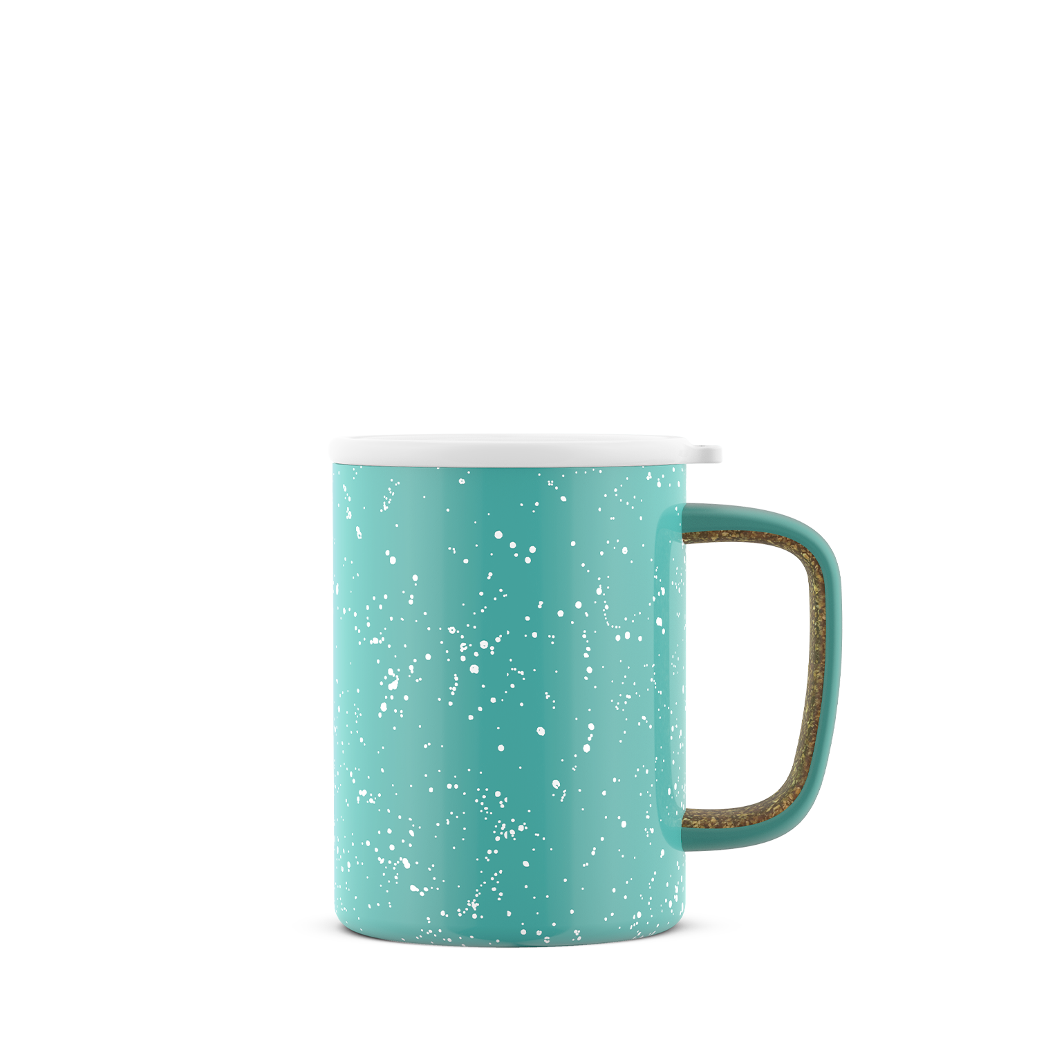 Set Of 2 ELLO Jane 18oz Ceramic Coffee Travel Mugs W/Silicone Base  BLUE/GREEN
