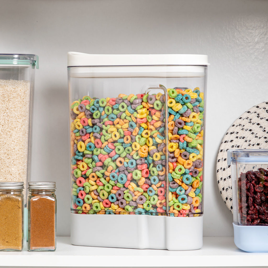 Grey Plastic 4.5 qt. Cereal Container