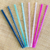 Plastic Reusable Straws - 8 Pack Set