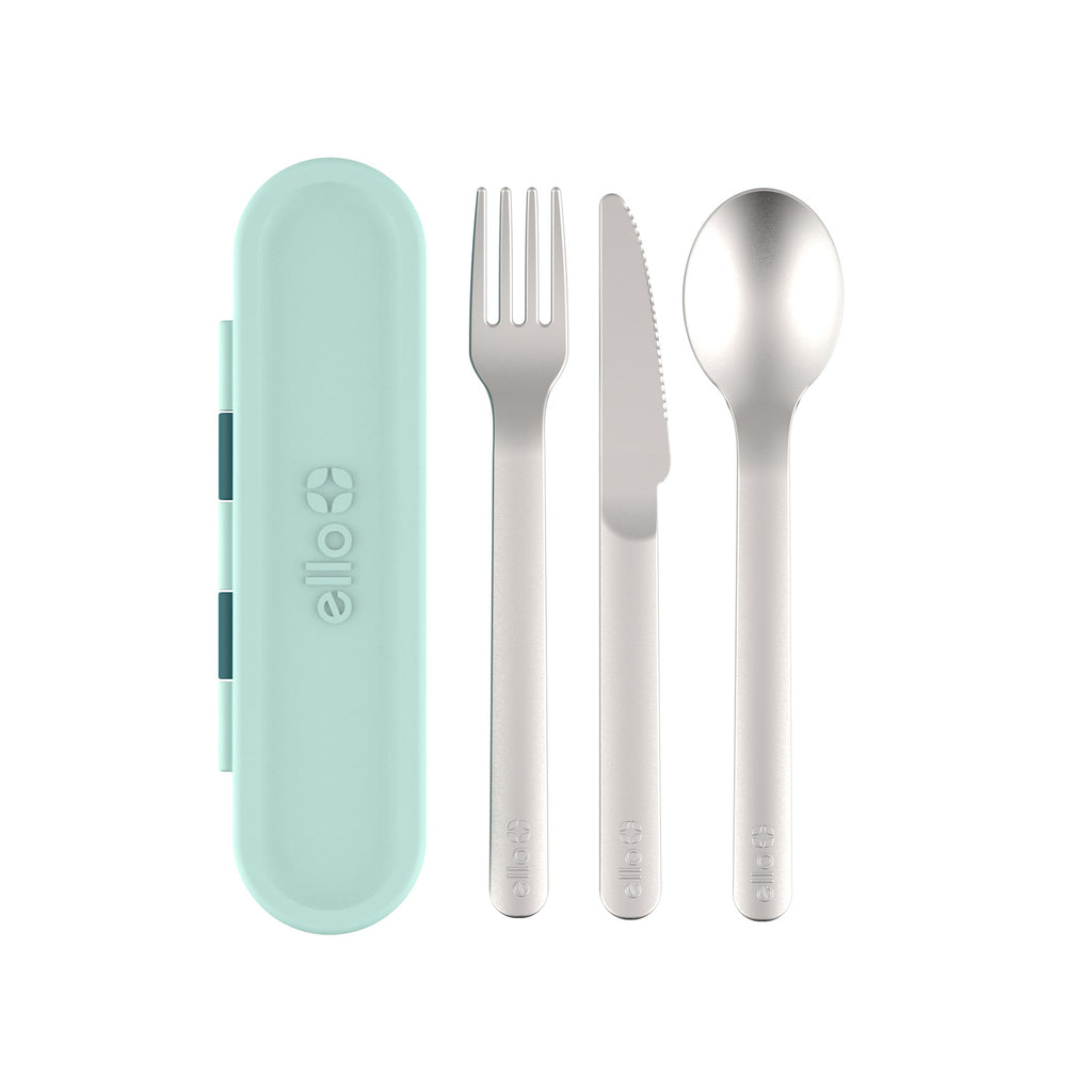 Travel Cutlery Set With Portable Case - Brilliant Promos - Be