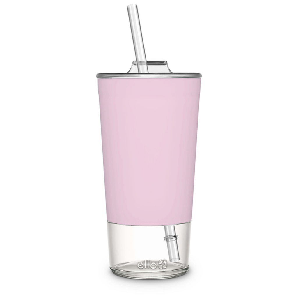 Glass tumbler with straw and lid 20oz Glass Smoothie Cup with